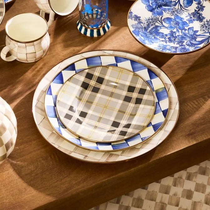 Tartan Mocha Salad Plate