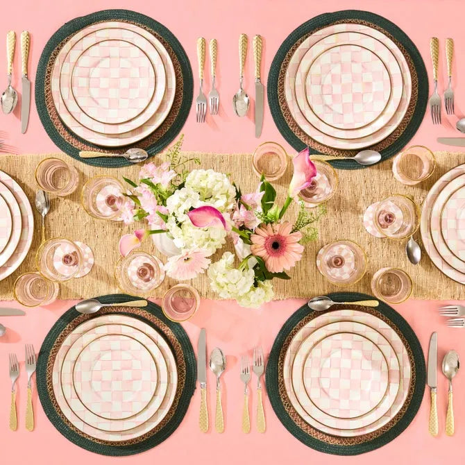 Rosy Check Dinner Plate