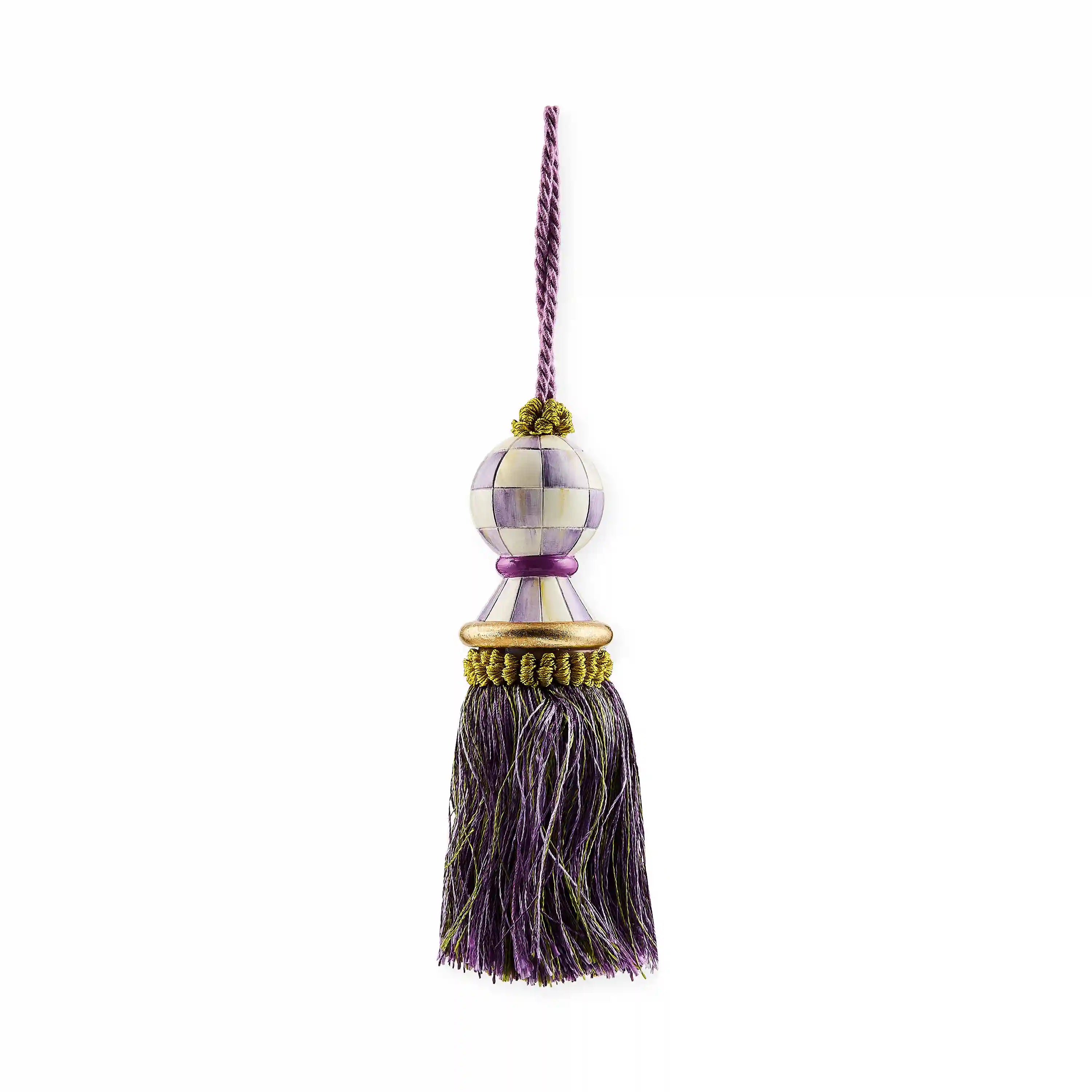 Mocha Check Tassel