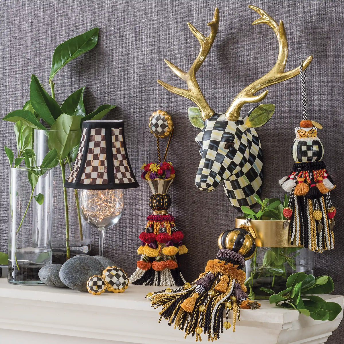 Rosy Check Small Deer Wall Decor