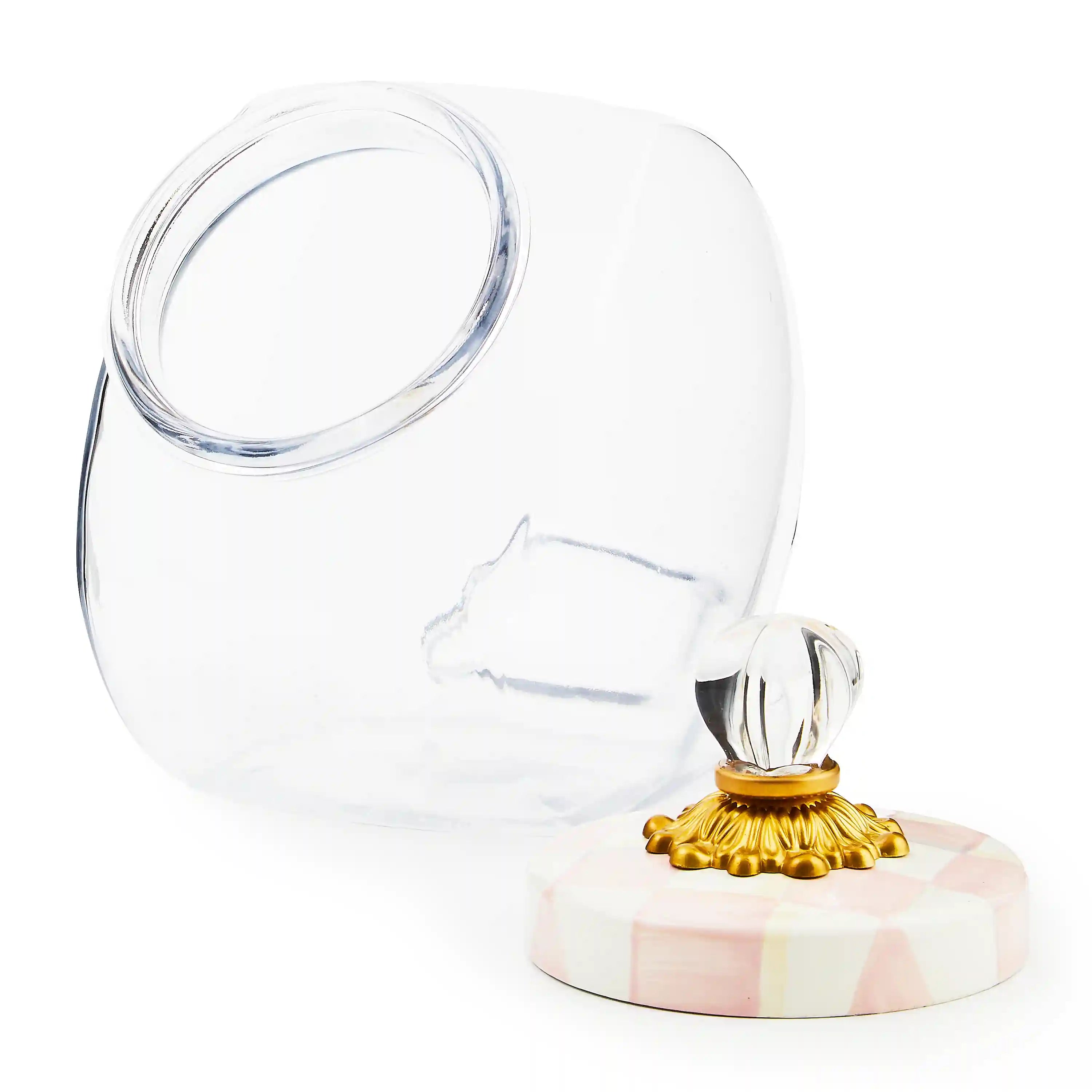 Sweets Jar with Emerald Check Lid