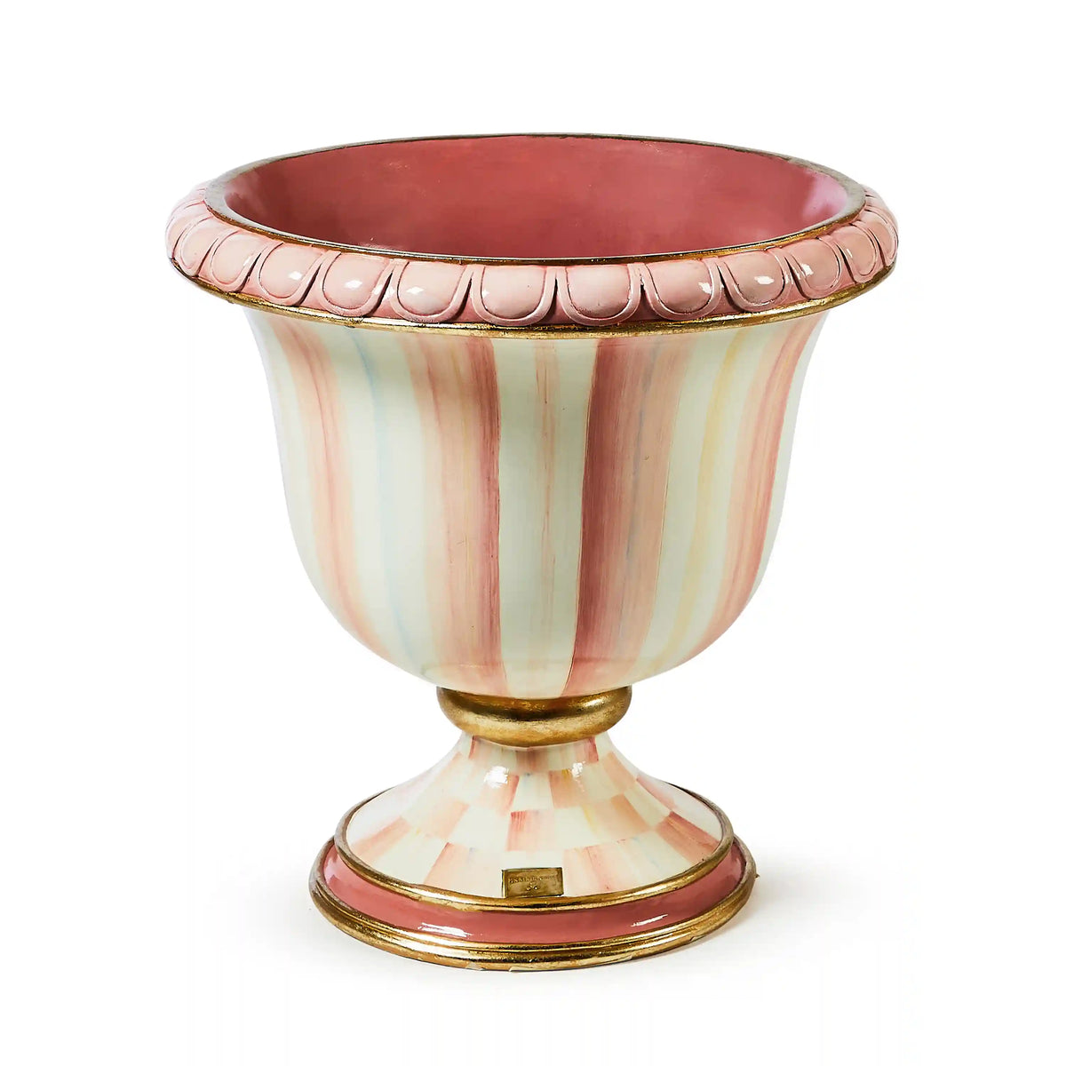 Royal Check Pedestal Urn