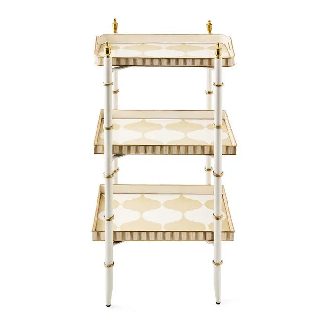 Mocha 3-Tier Tray Table