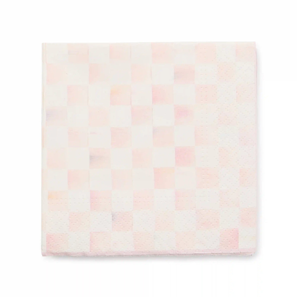 Mocha Check Cocktail Paper Napkins