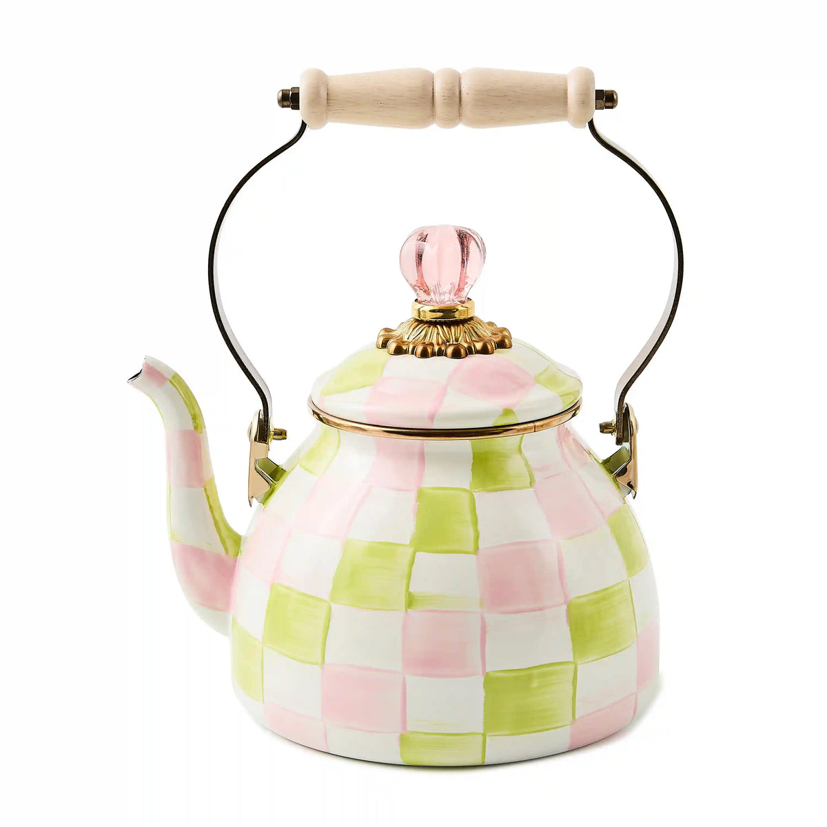 Juniper Check 2 Quart Tea Kettle