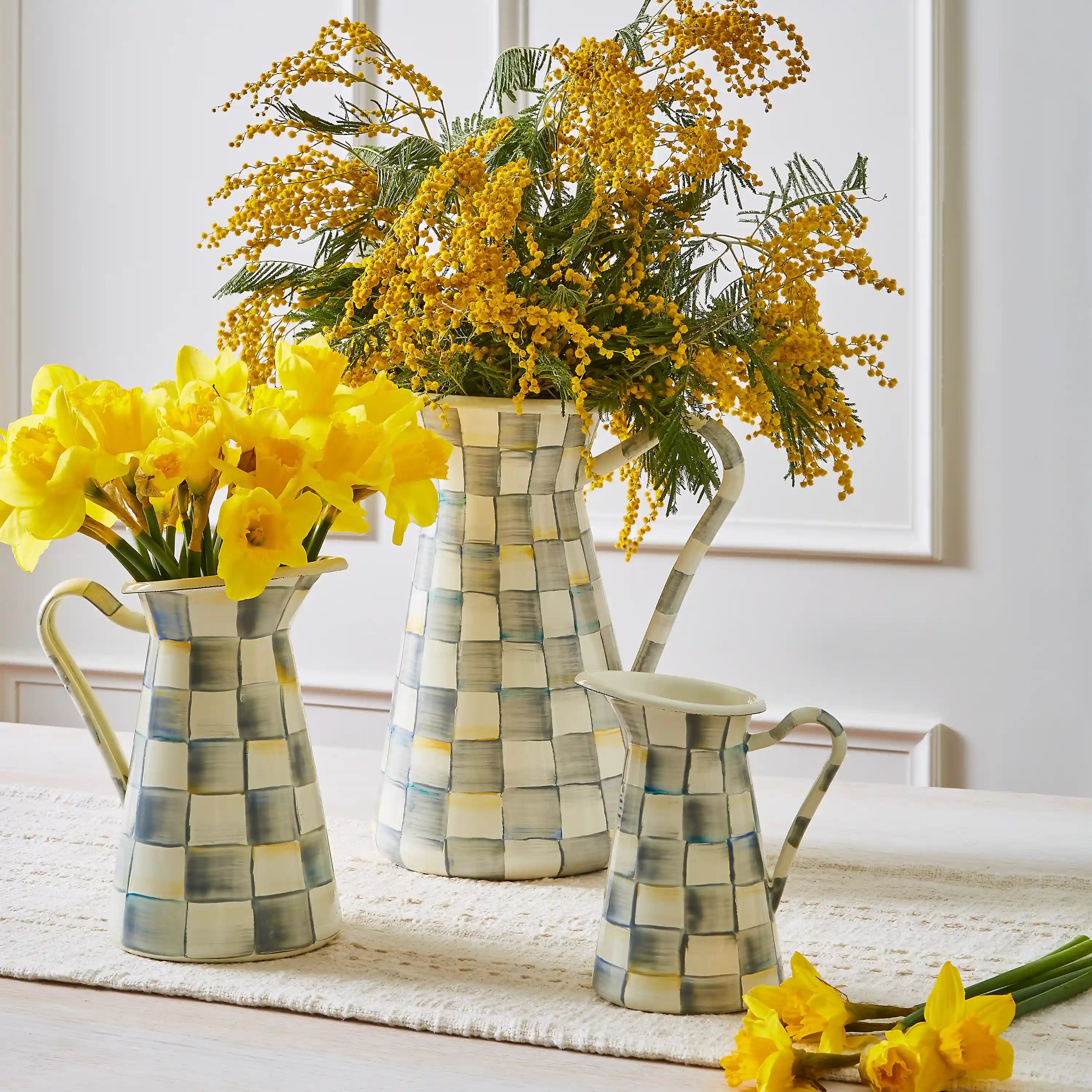 Emerald Check Medium Practical Pitcher