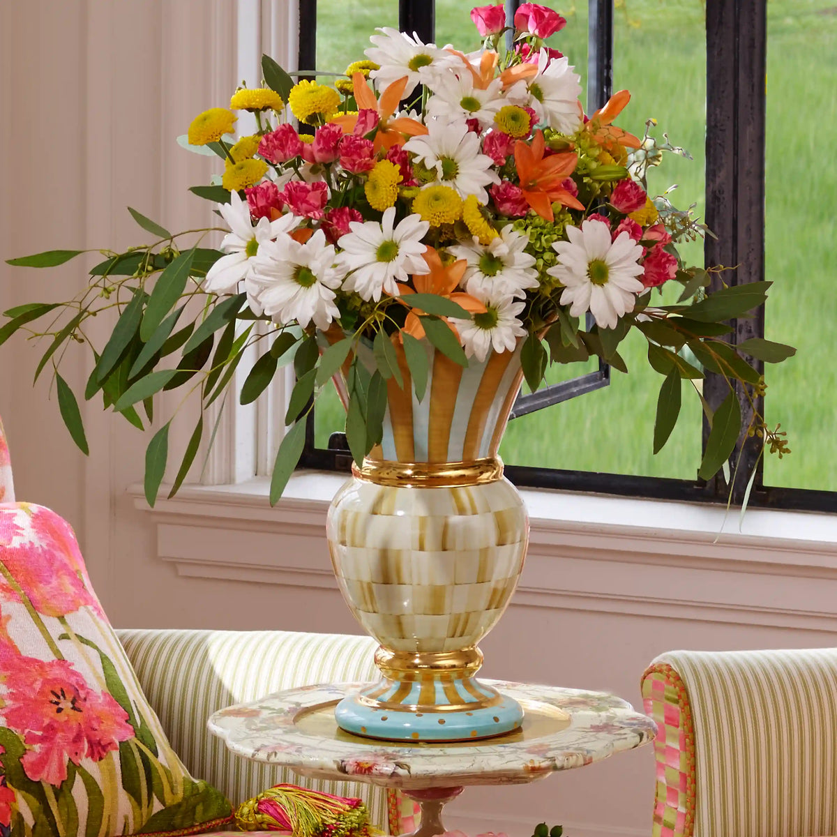 Sterling Check Great Vase