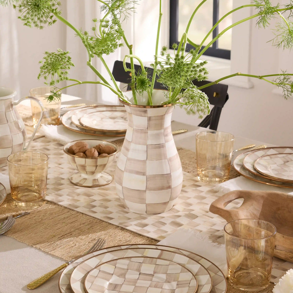 Rosy Check Tall Vase