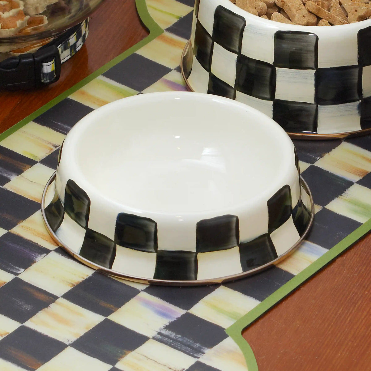 Rosy Check Large Pet Dish