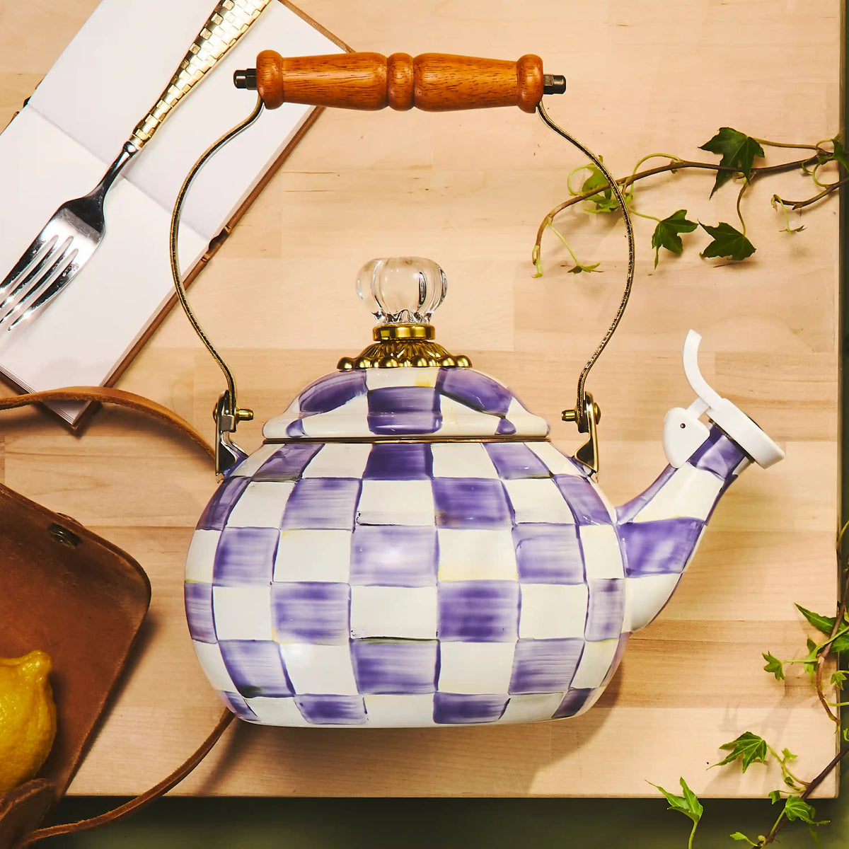 Rosy Check Whistling Tea Kettle