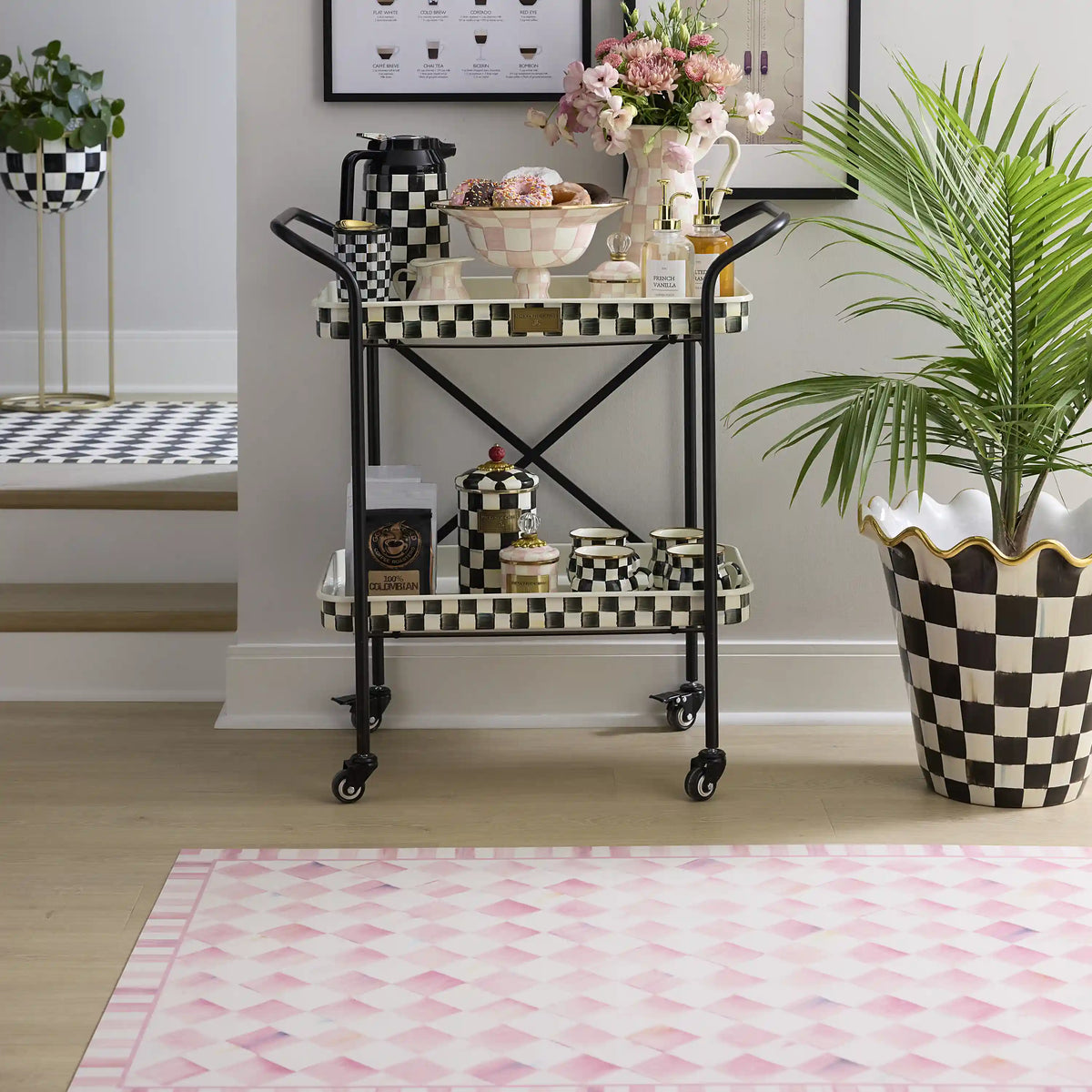 Mocha Check 3' x 5' Floor Mat