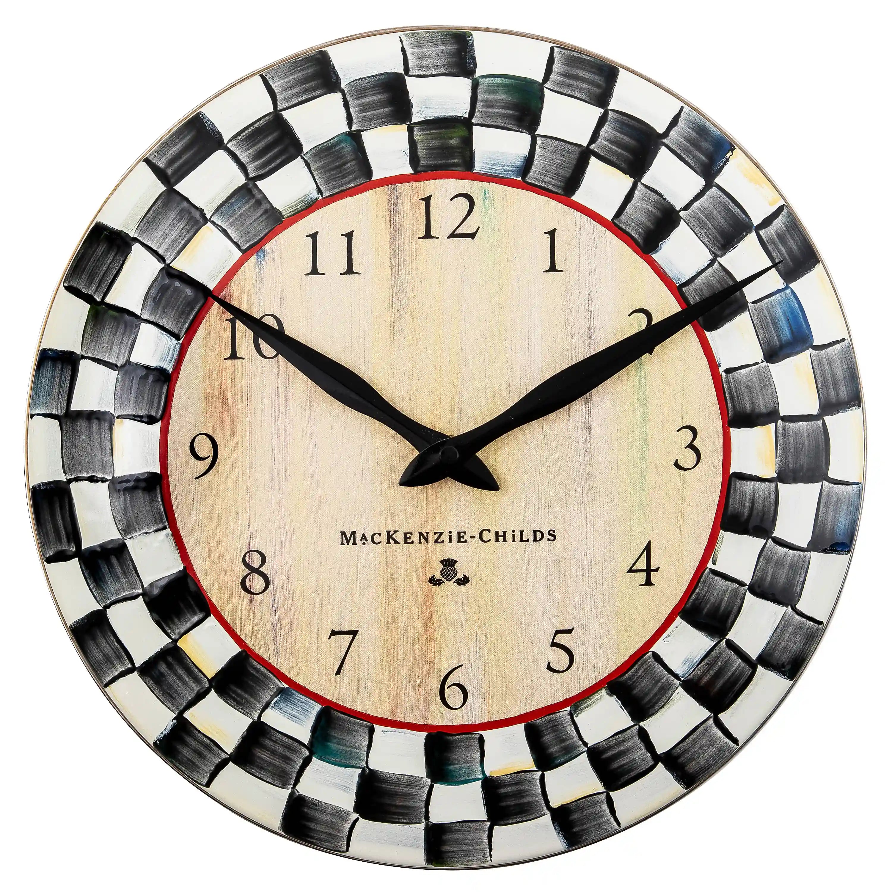 Royal Check Wall Clock