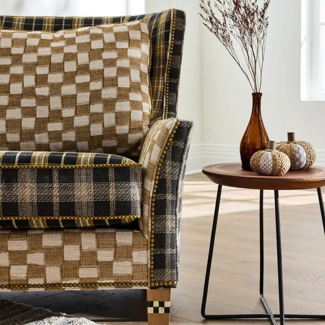 Mad for Plaid Wing Chair