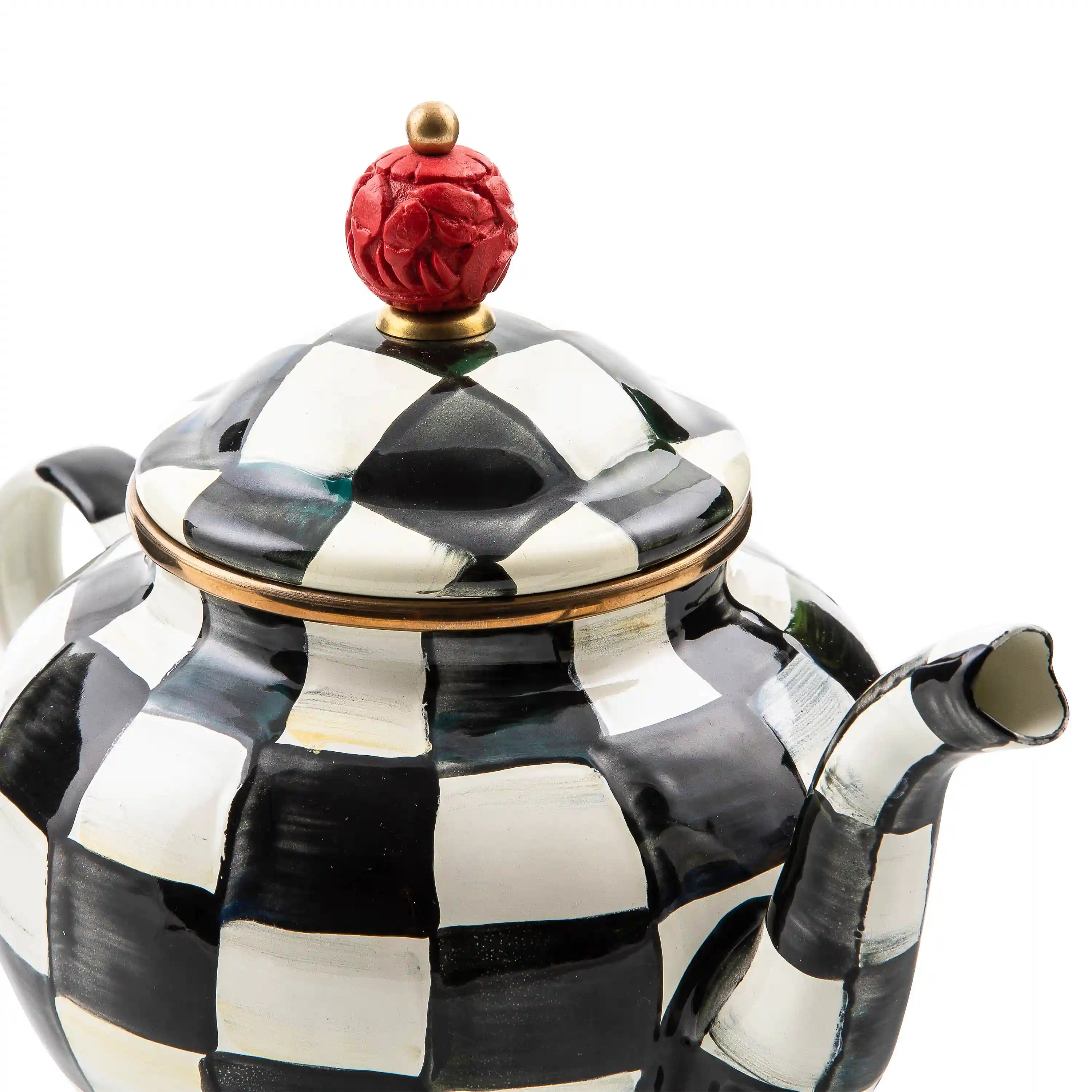 Sky Check 4 Cup Teapot