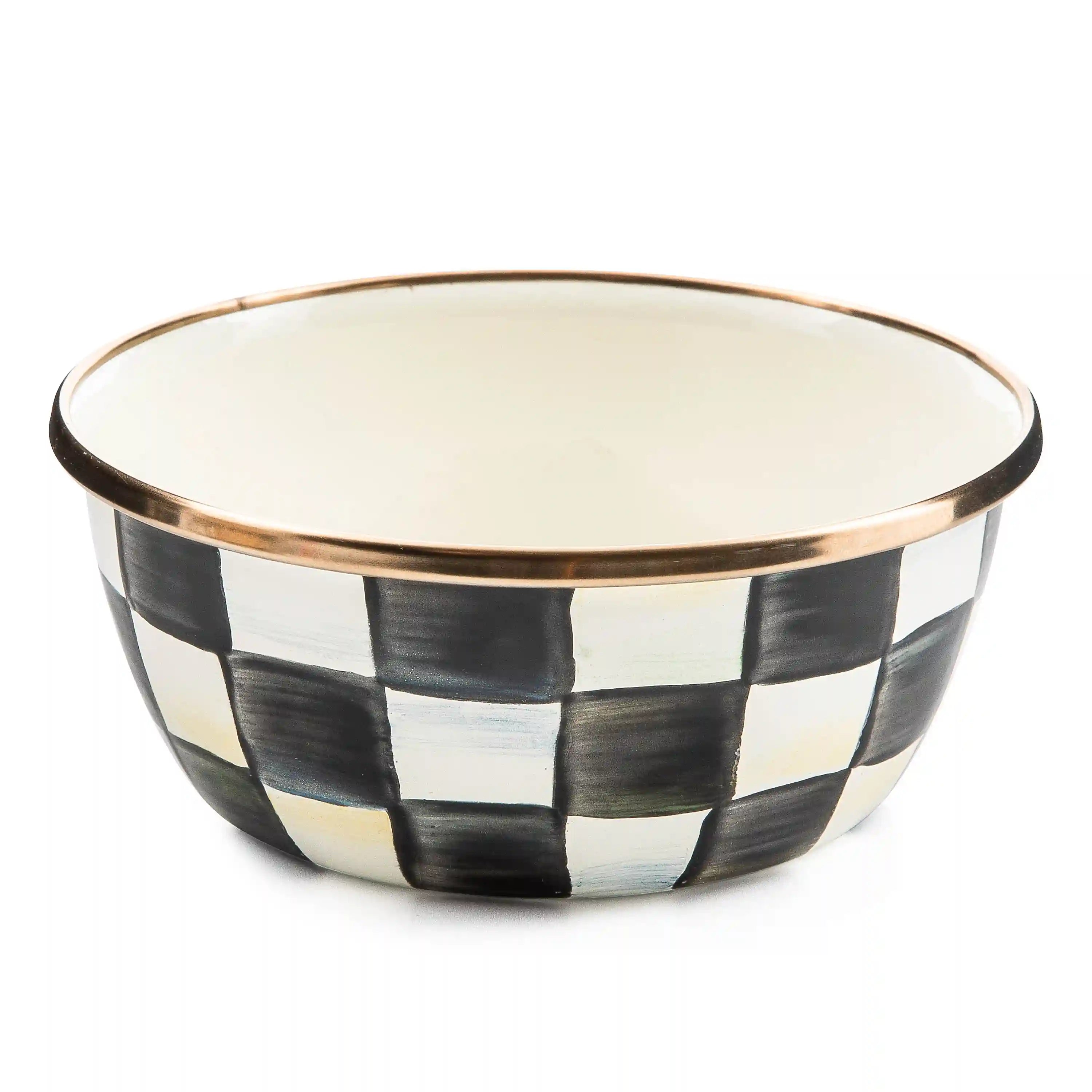 Violet Check Pinch Bowl