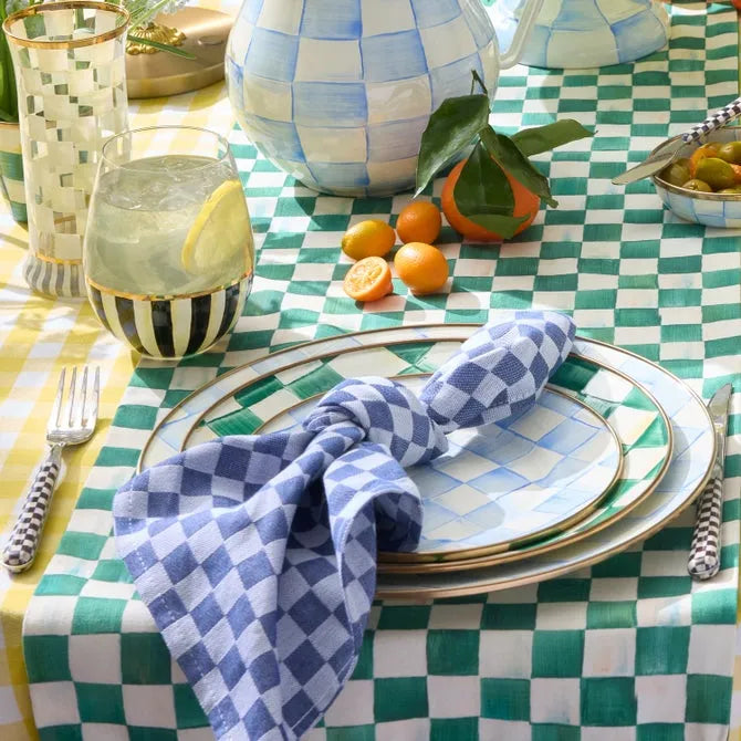 Indigo Check Napkin, Set of 4