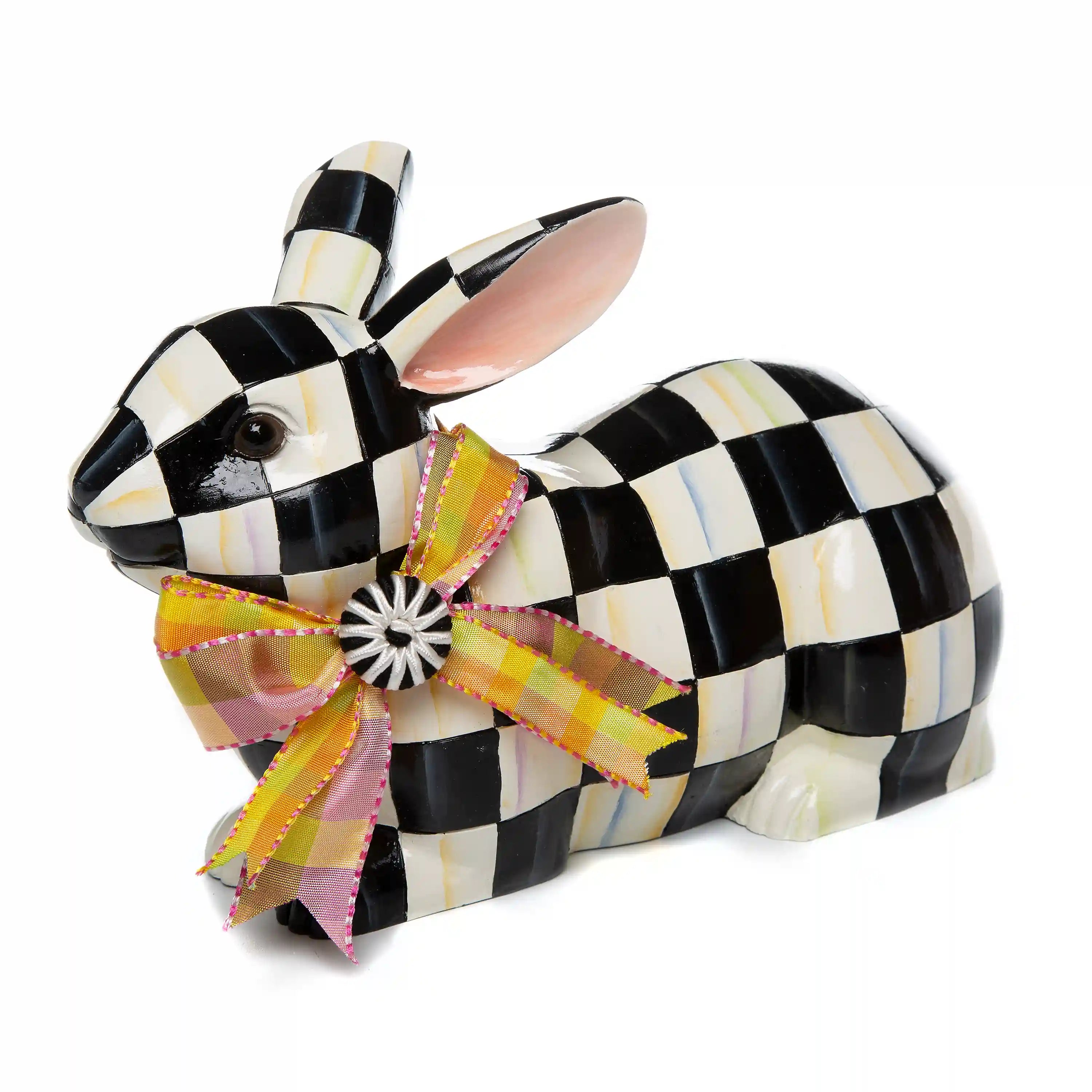 Sterling Check Resting Bunny