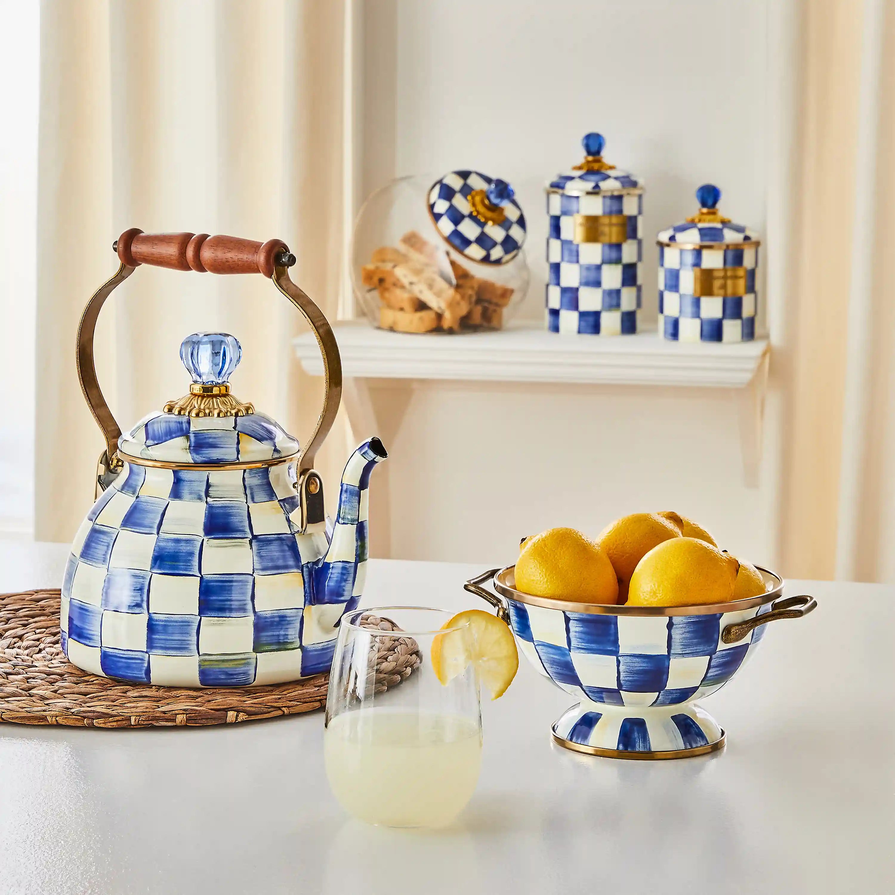 Royal Check 3 Quart Tea Kettle