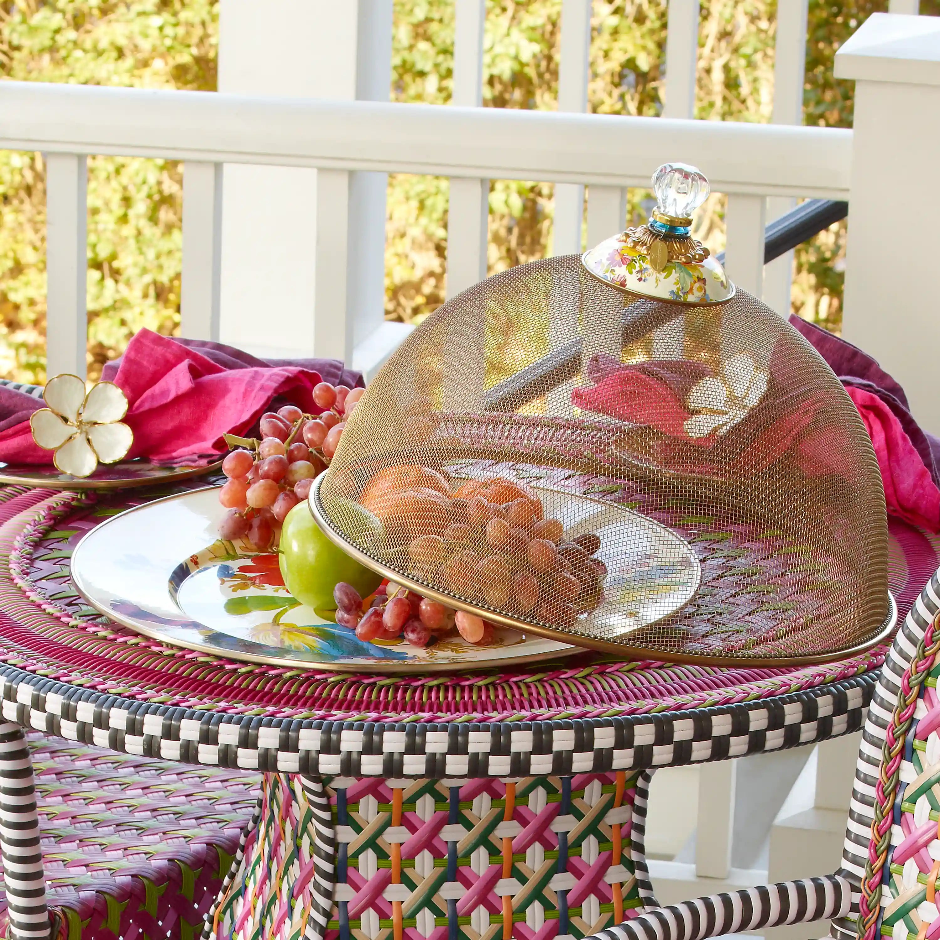 Wild Rose Mauve Serving Platter