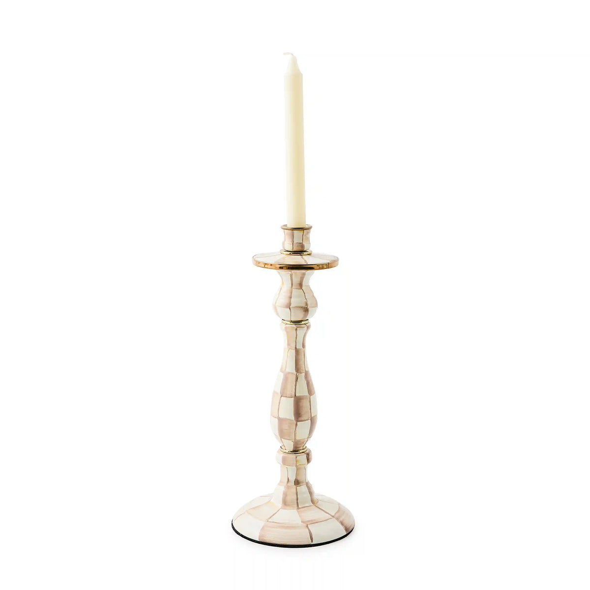Mocha Check Short Candlestick