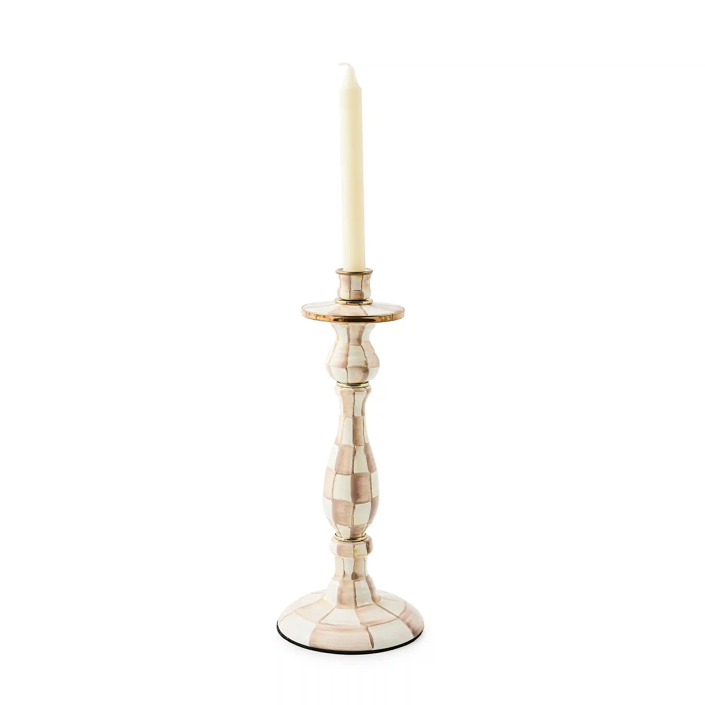 Rosy Check Large Candlestick