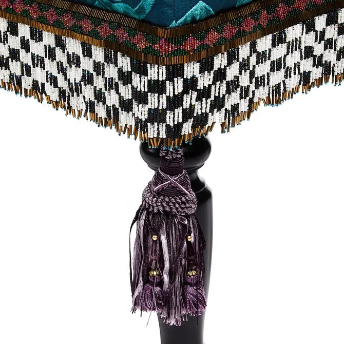 Moonlight Garden Floral Scuttlebutt Bench