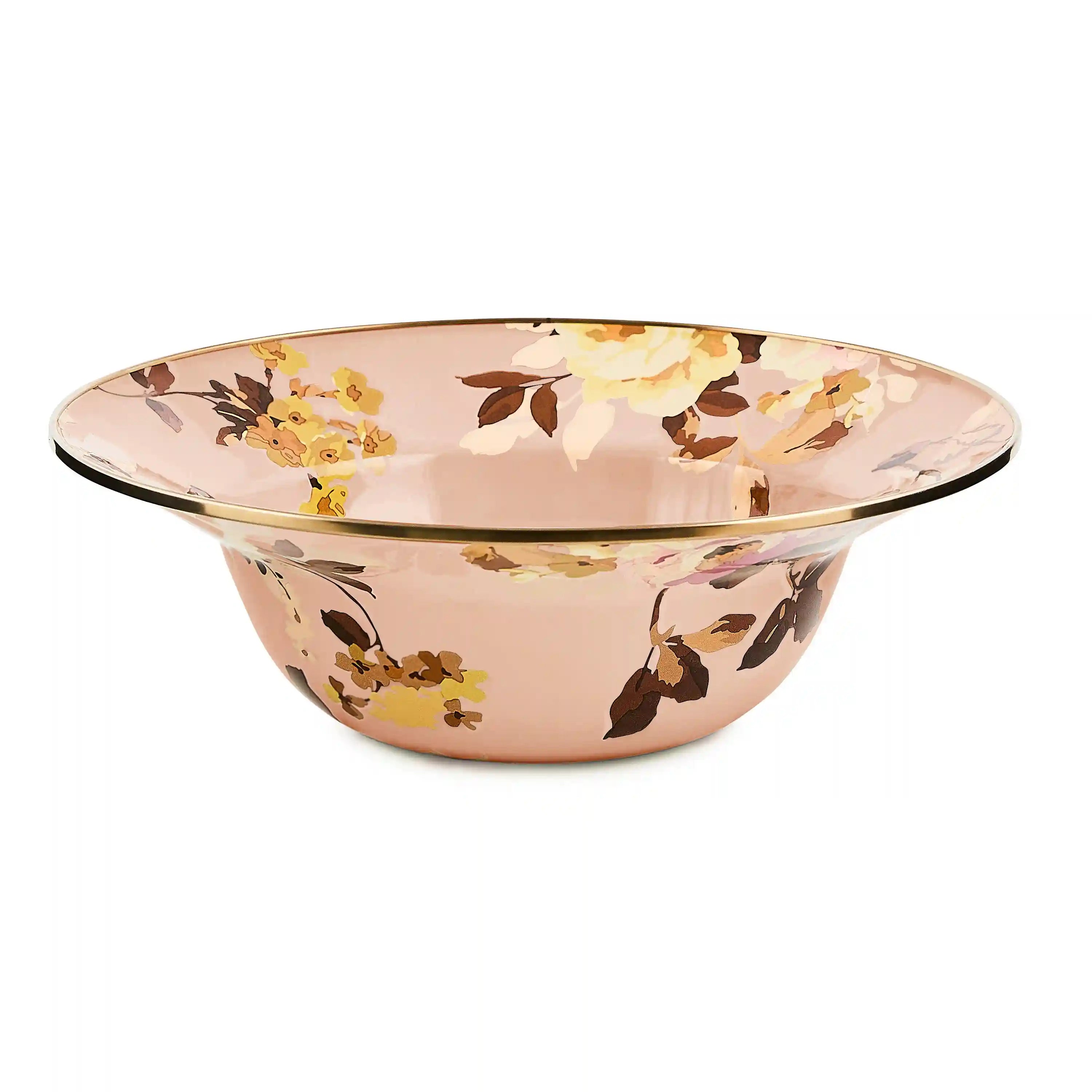 White Flower Market Serving Bowl
