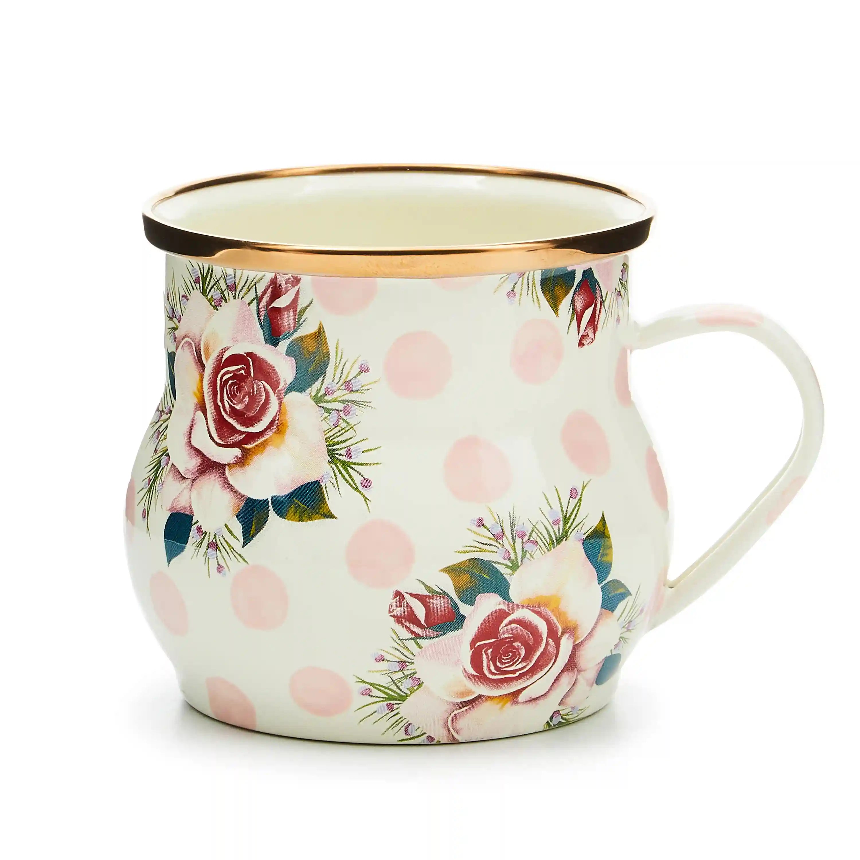 White Flower Market Mug