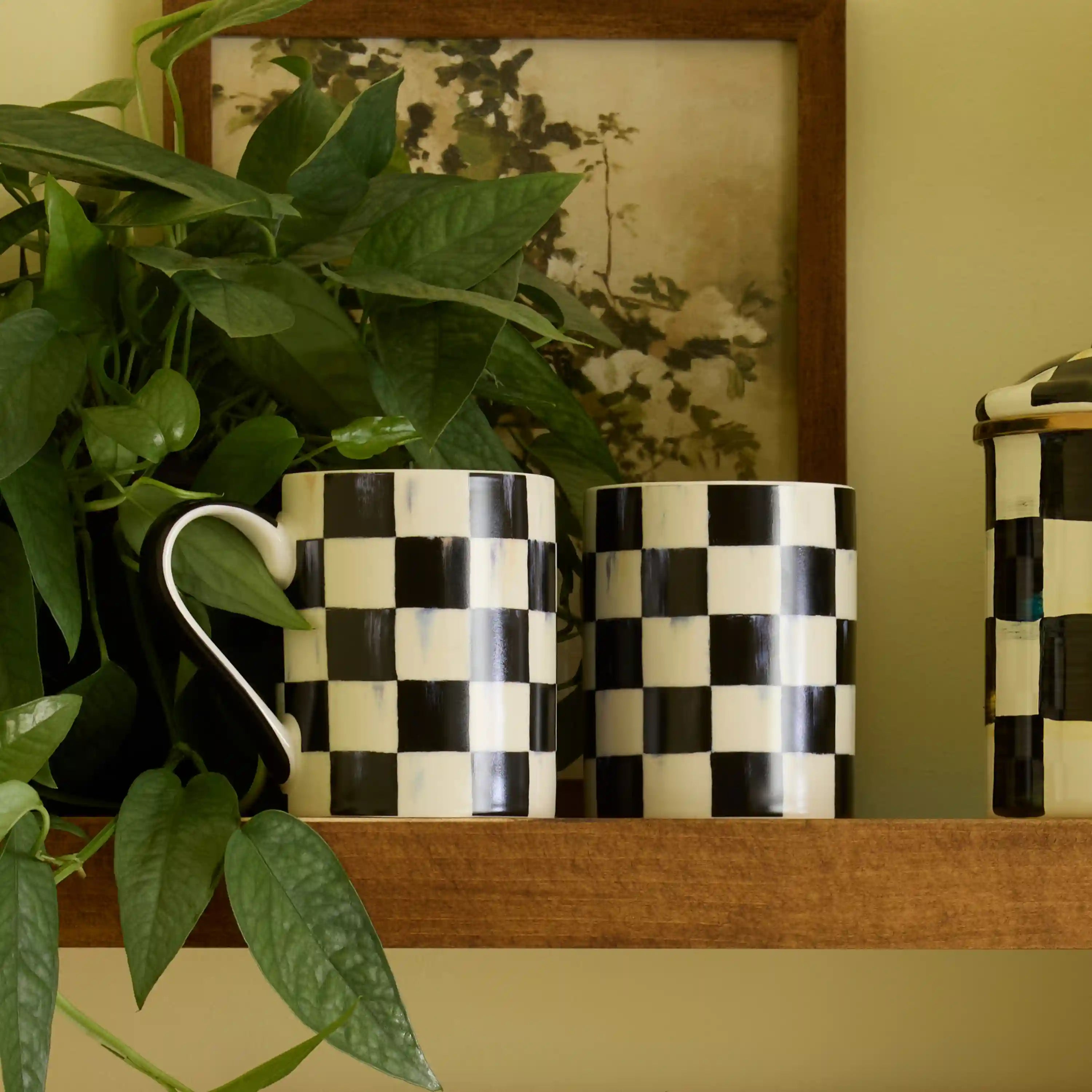 Sterling Check Porcelain Mug