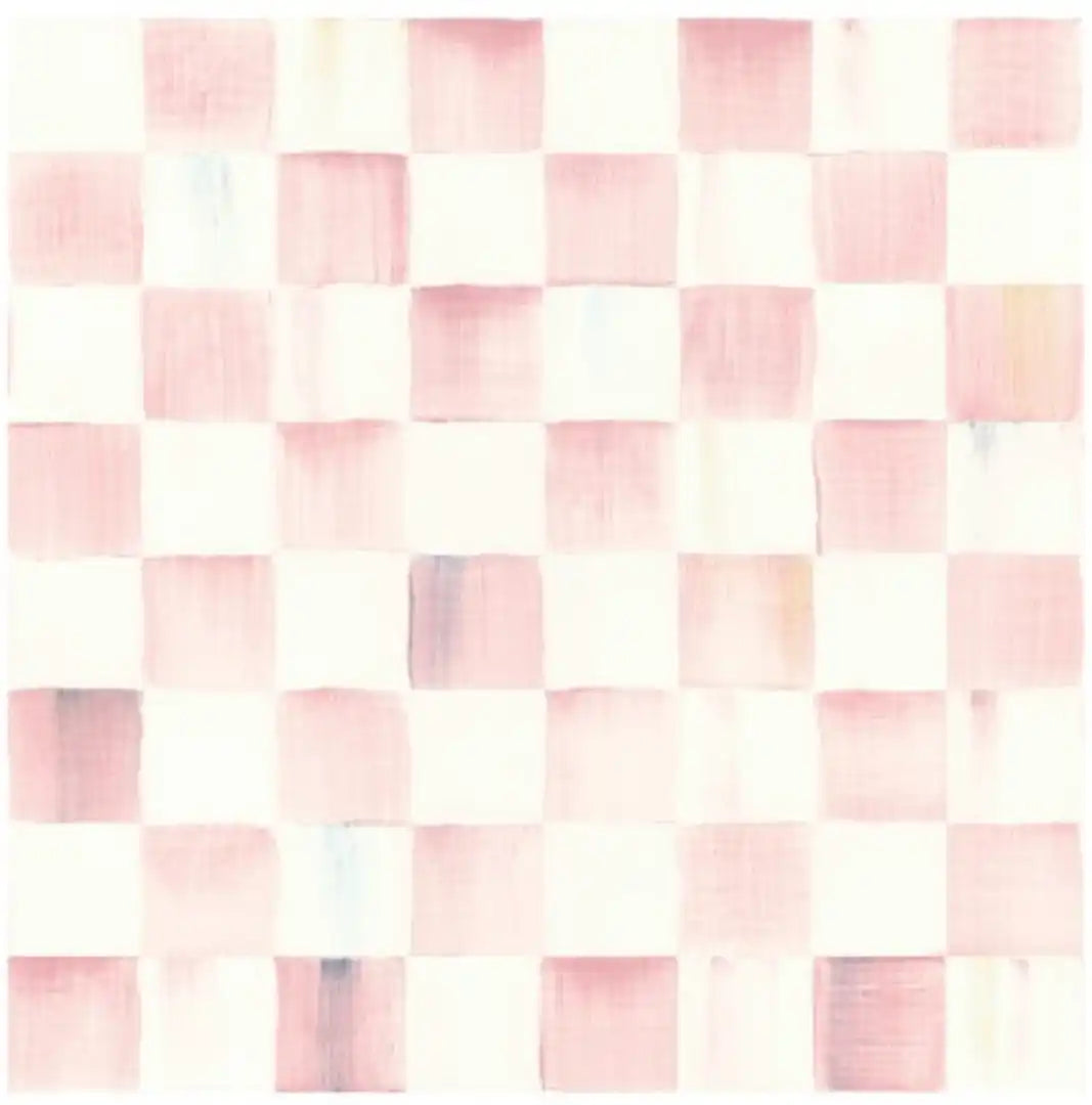 Rosy Check Peel & Stick Wallpaper