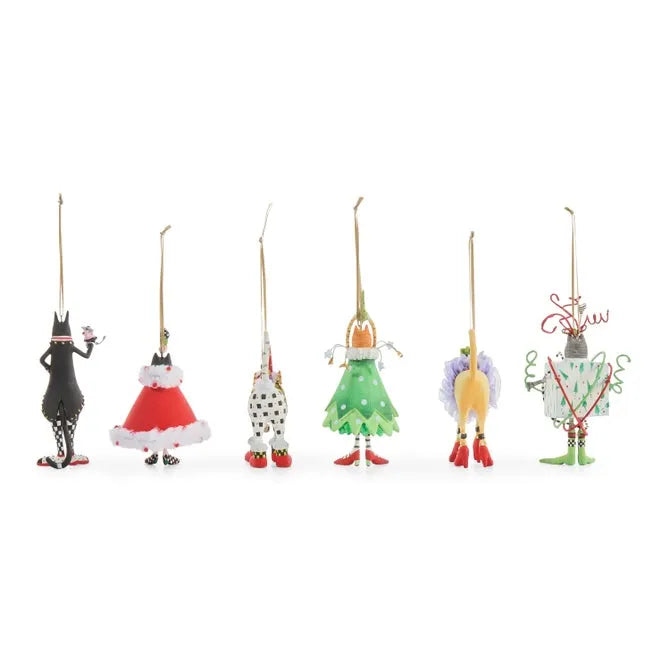 Patience Brewster Mini Cat Ornaments, Set of 6
