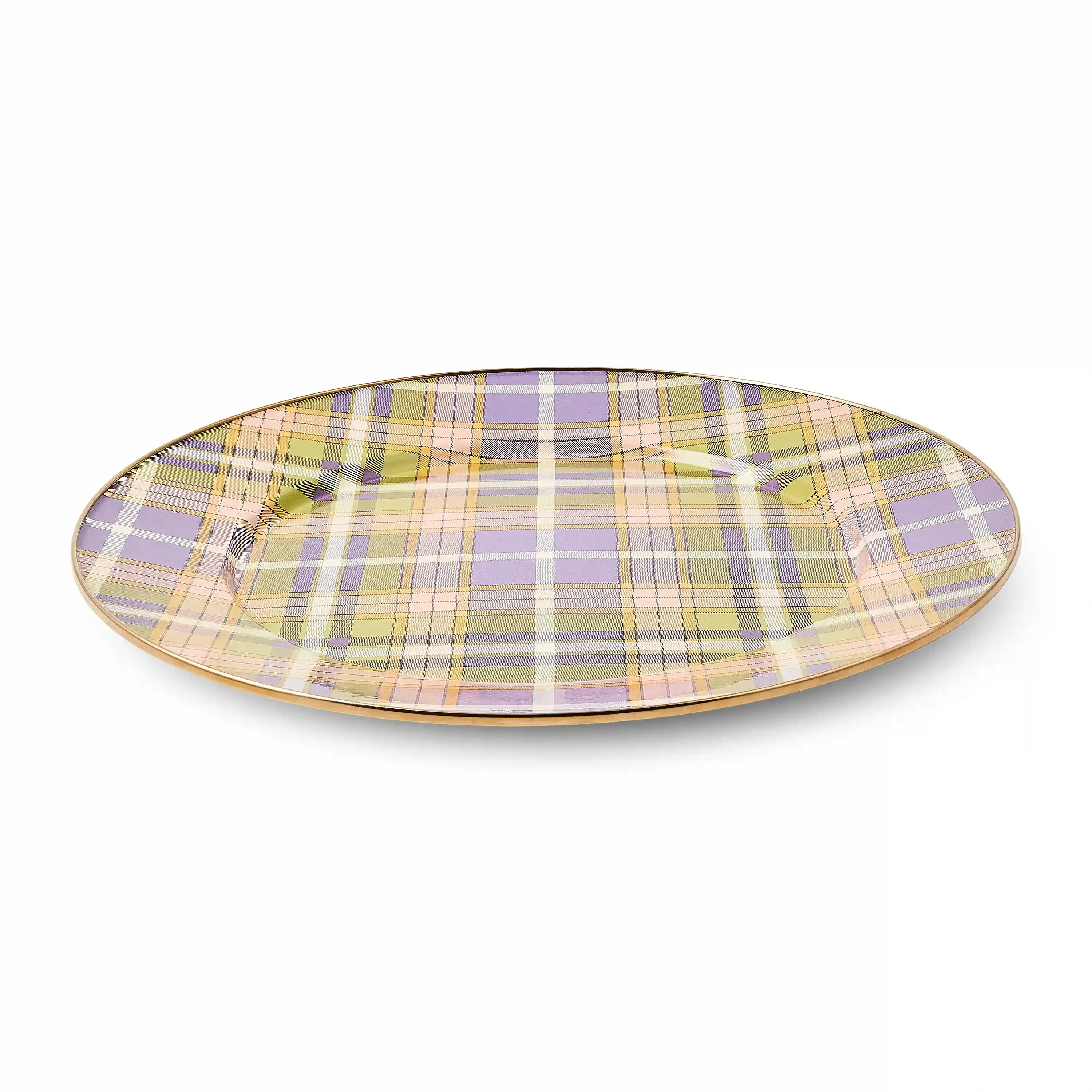 Tartan Violet Serving Platter