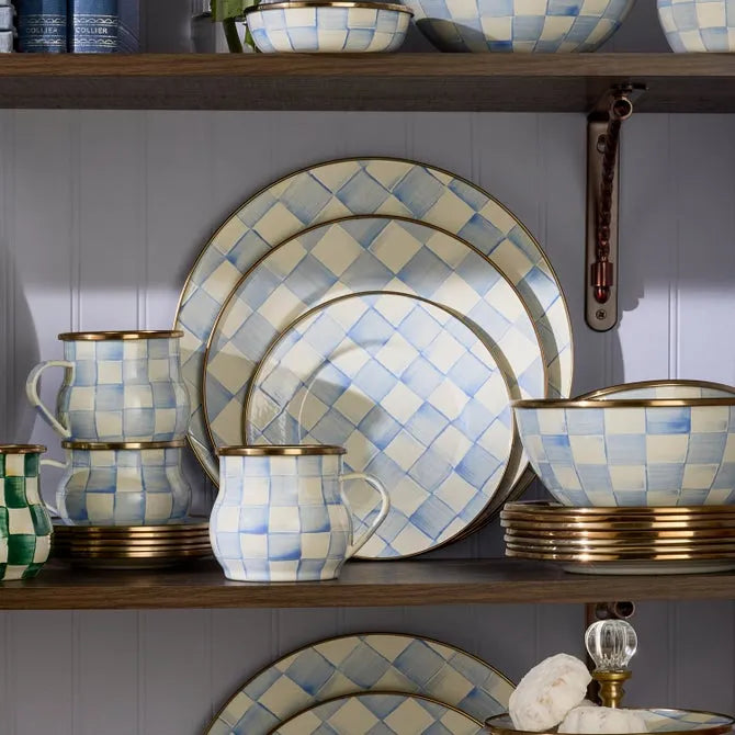 Sky Check Dinner Plate