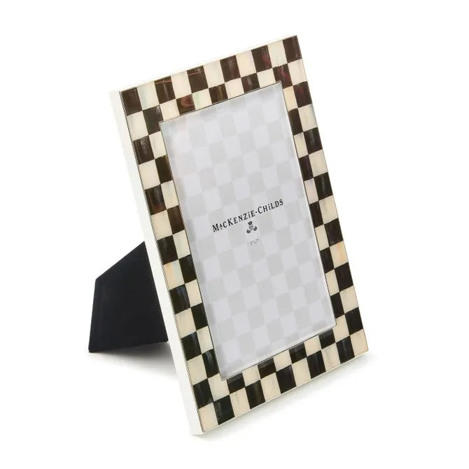 Courtly Check Silver Plated 5" x 7" Frame