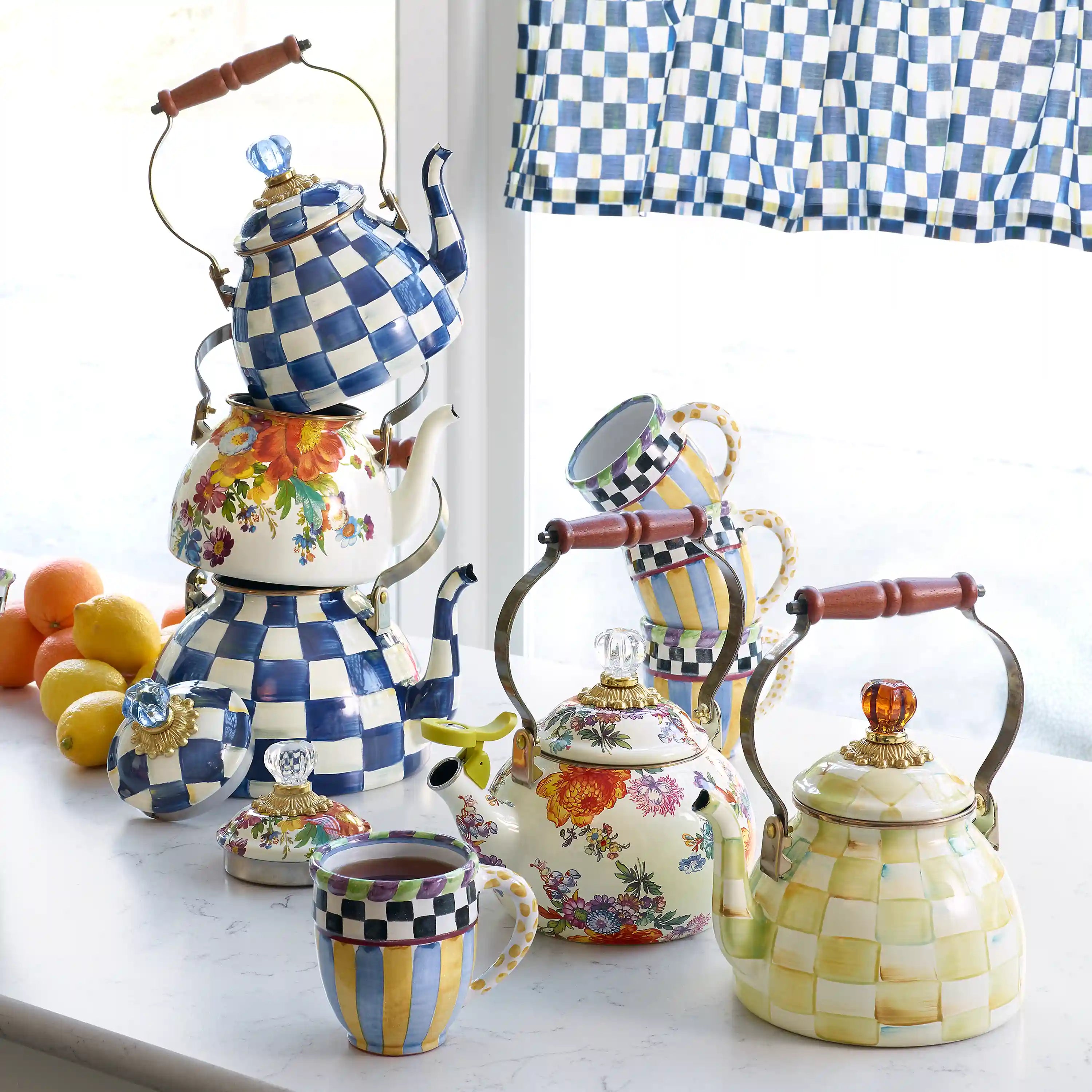 Royal Check 2 Quart Tea Kettle