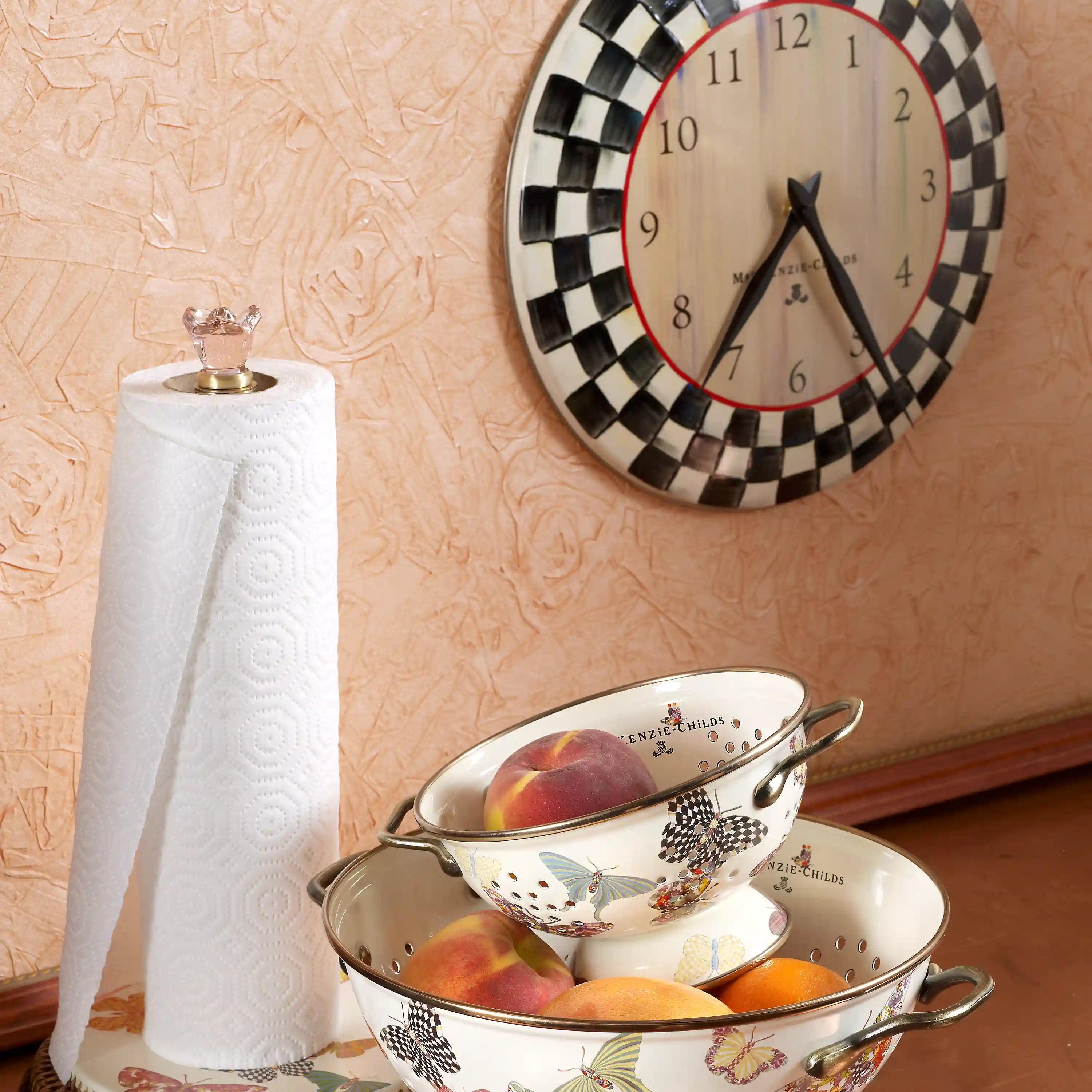 Sterling Check Wall Clock