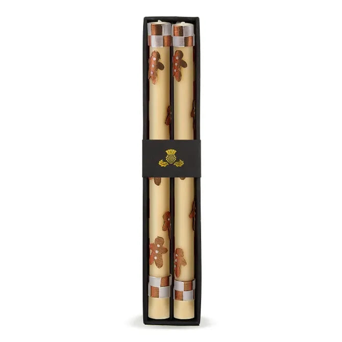 Gingerbread Dinner Candles, Set of 2