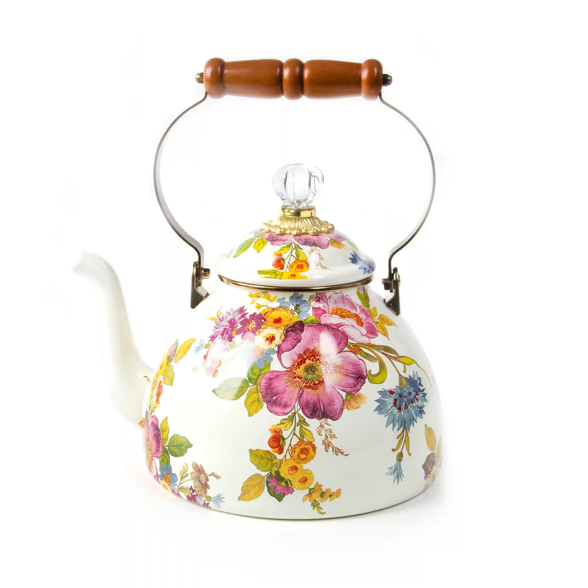 Wildflowers Pink 2 Quart Tea Kettle