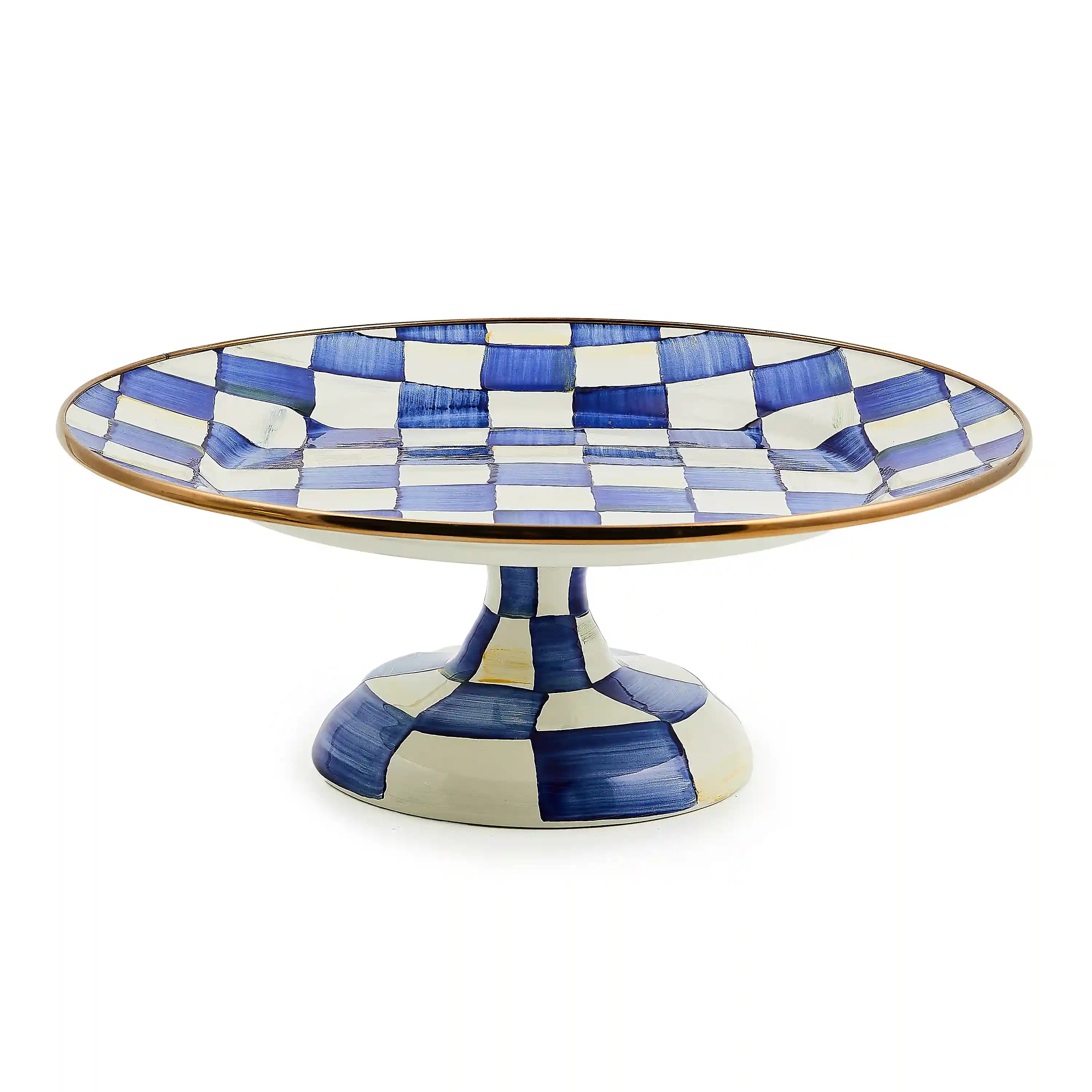 Courtly Check Large Pedestal Platter