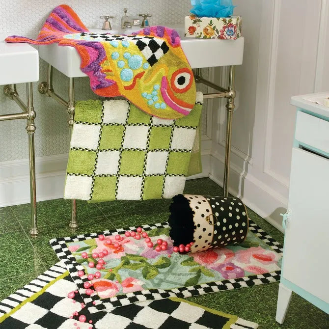 Happy Fish Bath Rug