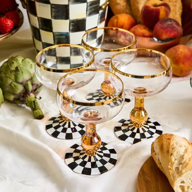 Courtly Check Coupe Glass