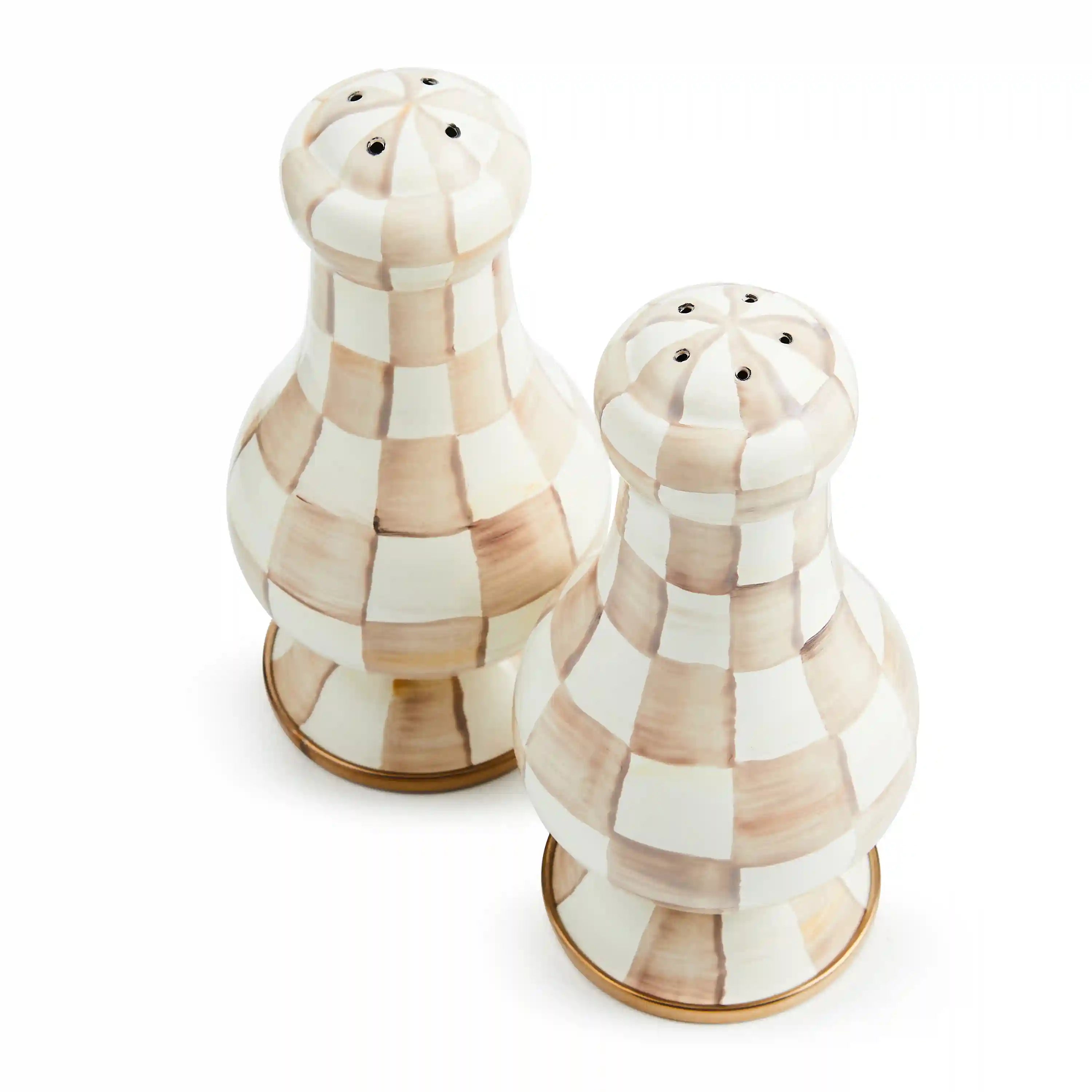 Courtly Check Large Salt & Pepper Shakers