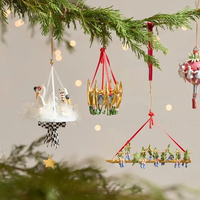 Patience Brewster 12 Days 7 Swans a-Swimming Ornament