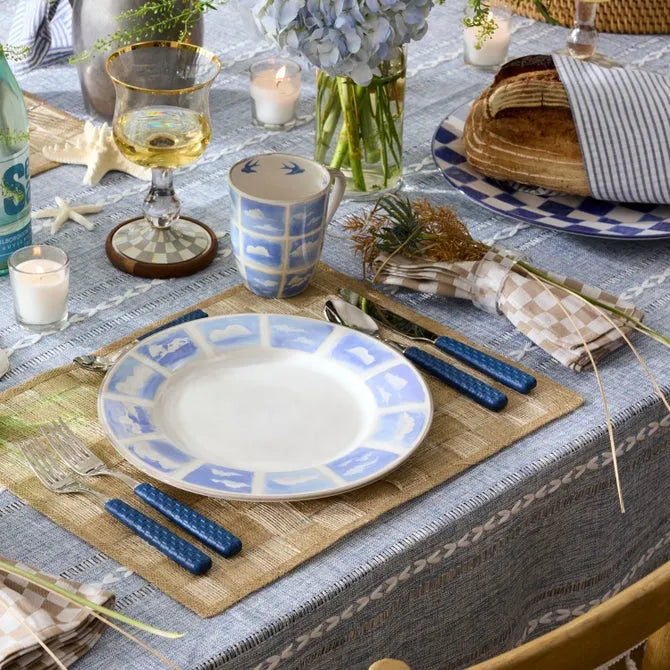 Flax Check Napkin, Set of 4