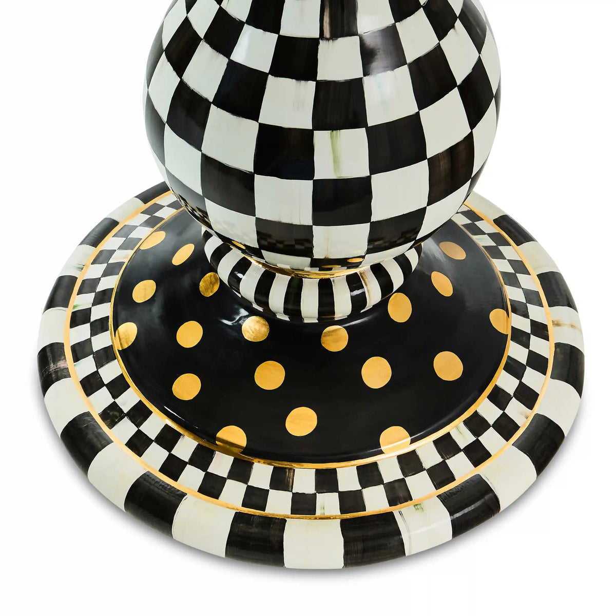 Rosy Check Ceramic Pedestal Table Base