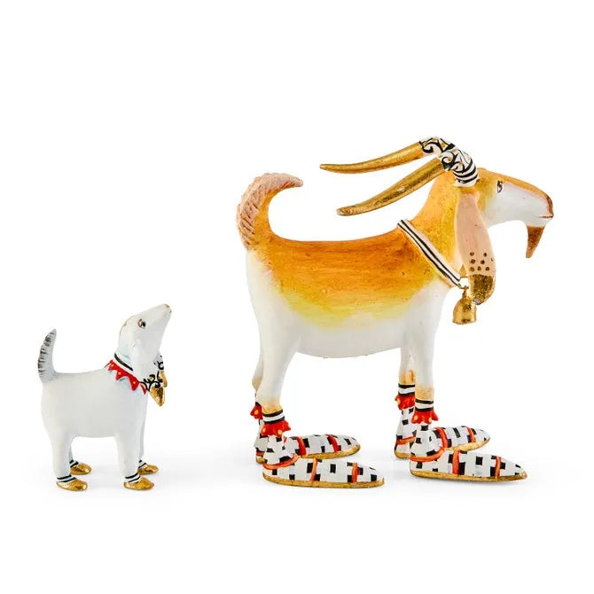 Patience Brewster Nativity Nathan & Noel Goat Figures