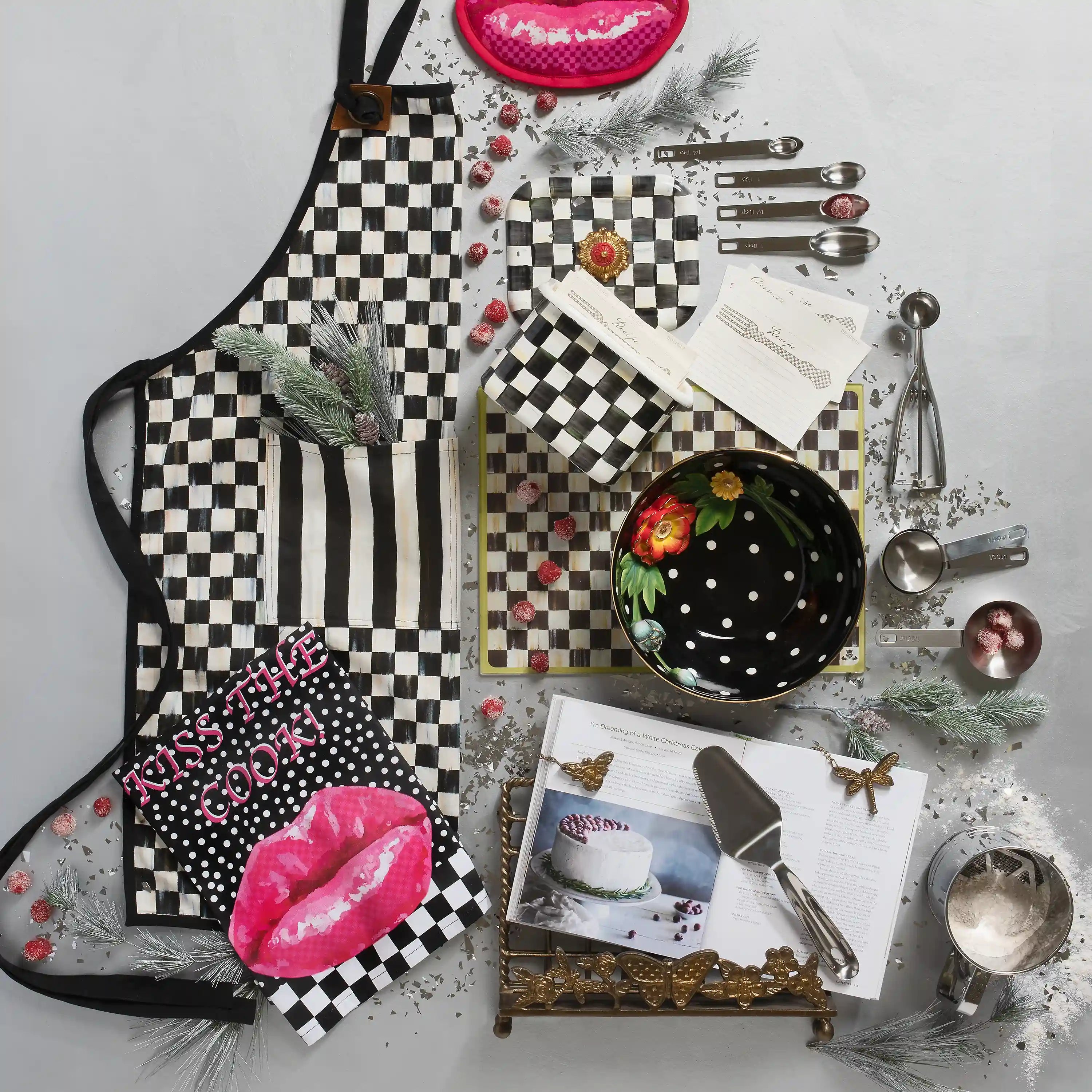 Courtly Check Recipe Box