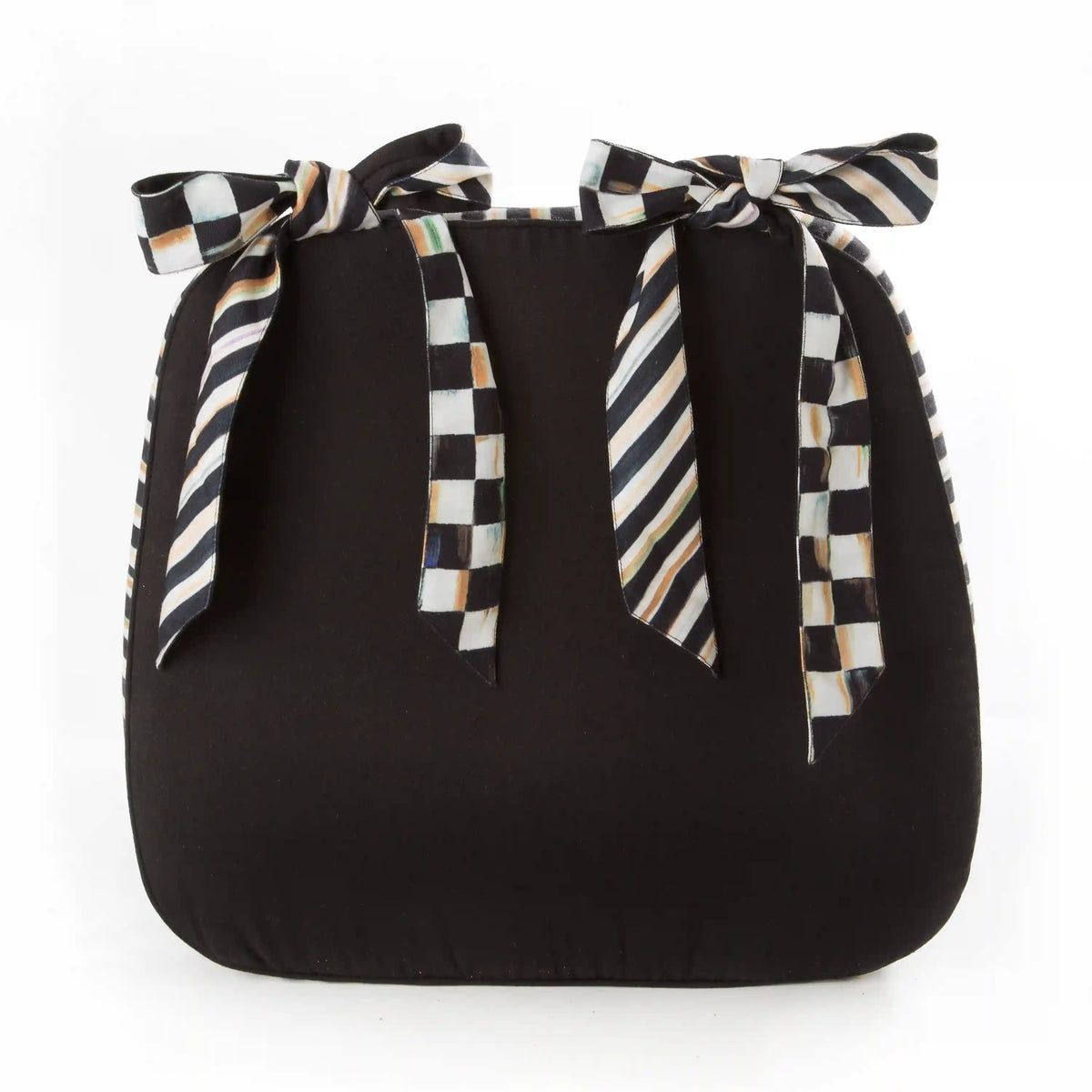 Mocha Check Chair Cushion