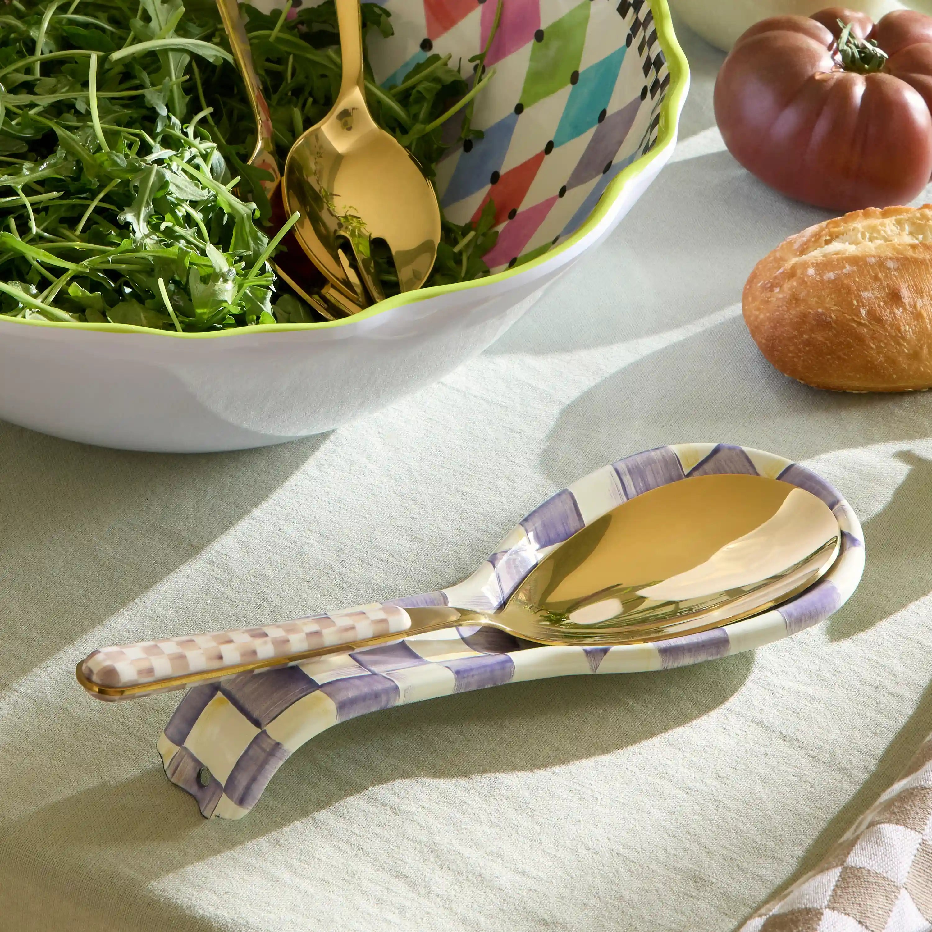 Sterling Check Bistro Serving Spoon