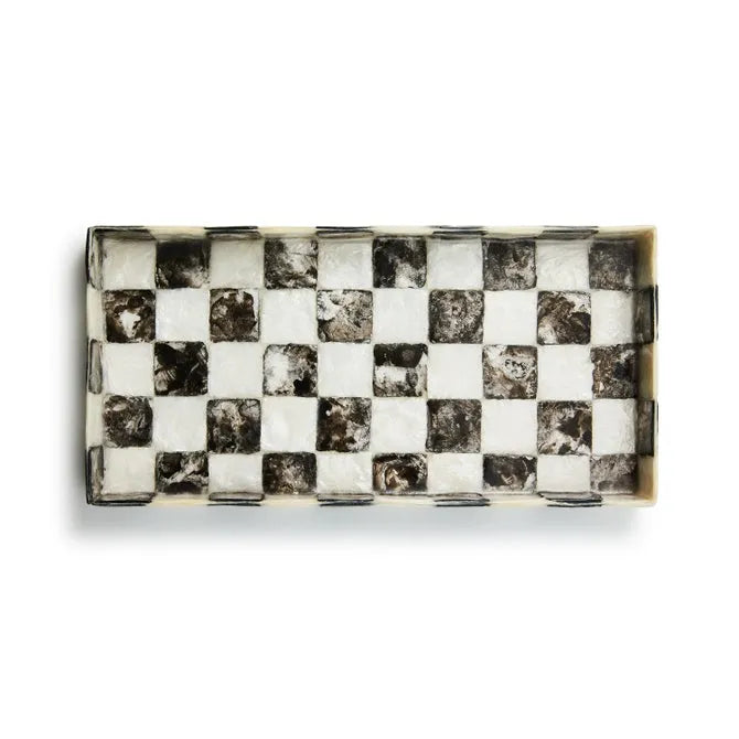 Courtly Check Capiz Vanity Tray